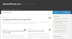 Desktop Screenshot of generalthreat.com