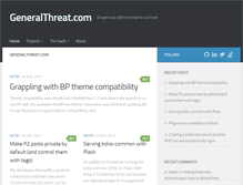 Tablet Screenshot of generalthreat.com